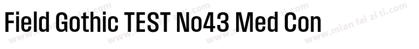 Field Gothic TEST No43 Med Cond字体转换